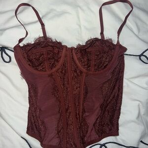 Urban Outfitters Modern Love Corset (Brown)